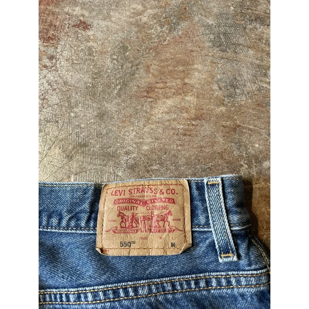 Vintage Levi's 550 Classic Relaxed Fit Tapered Leg Denim‎ Jeans Sz 16 MIS M*